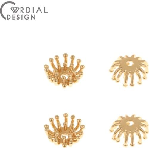 Cordial Design 100Pcs 10*10MM Jewelry Accessories/Charms/Stamen Shape/Hand Made/DIY Pendant/Copper/Earring Findings & Components