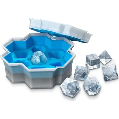 Silicone Ice Cube Maker Form For Ice Candy Cake Pudding Chocolate Molds Easy-Release Square Dice Shape Ice Cube Trays Molds