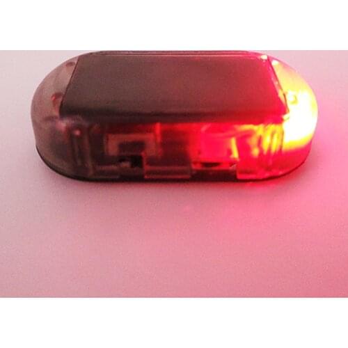Strobe Signal Security System Universal Flash Warning LED Light Alarm Lamp Car Solar Power Simulation Fake Anti-theft Caution