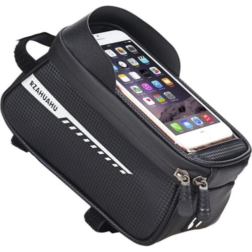 Bicycle Bag Waterproof Touch Screen Cycling Bag Top Front Tube Frame MTB Road Bike Bag 6.5 Phone Case Bike Accessories