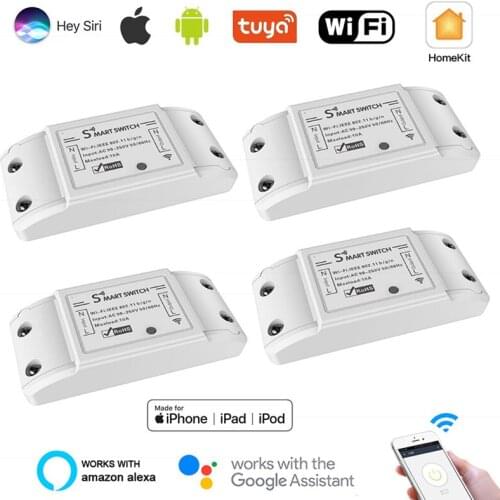 Tuya Wifi Switch DIY Wireless Remote Domotica Light Smart Home Automation Relay Module Controller Work With Alexa Google Homekit
