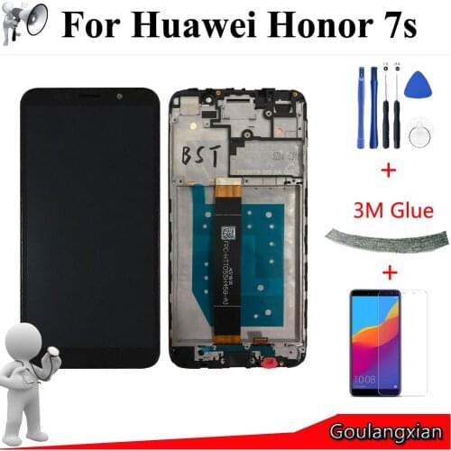 5.45" AAA LCD + Frame For Huawei Honor 7s DUA-LX2 LCD Display Touch Screen Digitizer Assembly For honor 7A ( 5.45 inch ) DUA-L22
