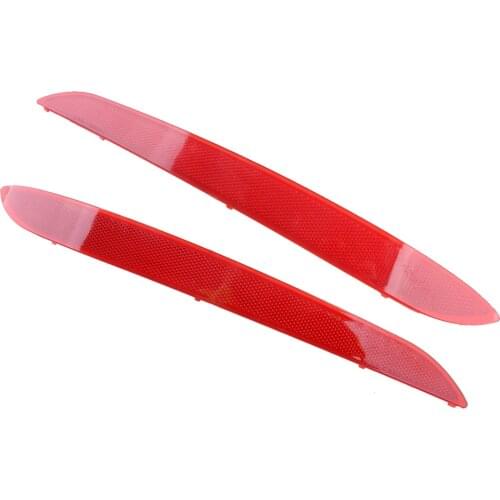 1 Pair Car ABS Red Rear Bumper Reflector Light Fit for Hyundai Sonata 2015 2016 2017 92405C1000 HY1184113 92406C1000 HY1185113