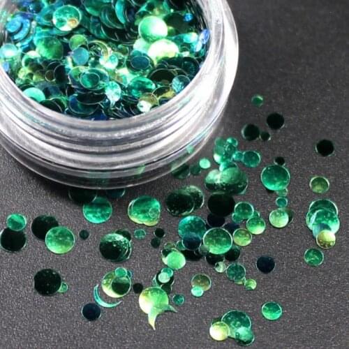 1 Pcs Nail Glitter Powder Rhinestones Crystal AB FlatBack Strass Sewing Fabric Garment Rhinestone Nail Art UV Dark Green
