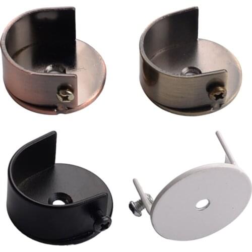 1Piece Curtain Rod Ceiling-Mount Bracket, Curtain Rods Finials Window Treatment Hardware