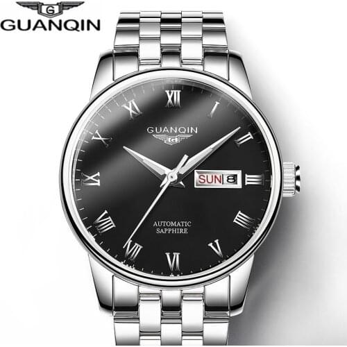 GUANQIN Sport Automatic Watch Men Mechanical Watches Mens Sapphire Crystal Luminous Waterproof 30M Clock montre homme 2019