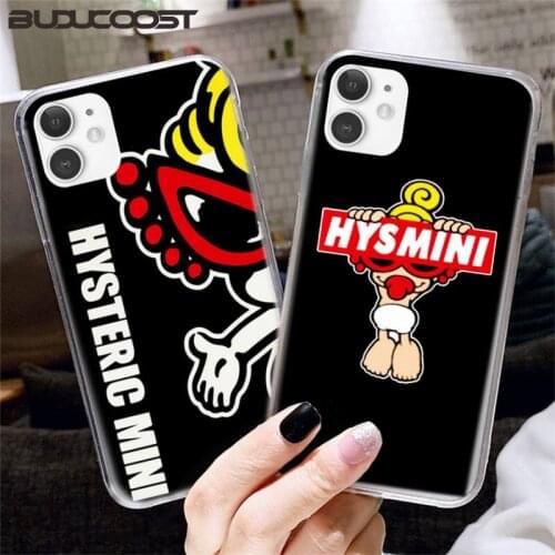 Japan Street Hysteric Mini Phone Case For Iphone12 11 Pro 12 11 Pro Max X XR XS MAX 7 8 Plus 6s Plus 5s 2020 Se Cover