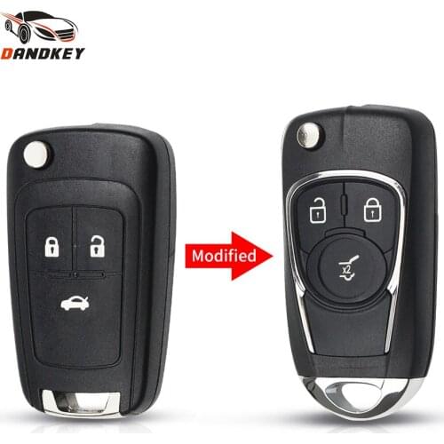 Dandkey For Chevrolet Cruze Aveo Malibu Epica For Opel Vauxhall Zafira Astra Modified Flip 2/3/4/5 BNT Car Remote Key Shell Case
