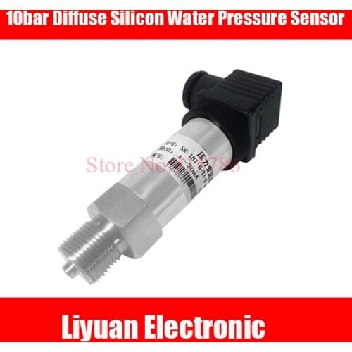 0-10bar Diffuse Silicon Water Pressure Sensor 24VDC, G1/4, 4-20mA output, 0.5%, Pressure Transmitter