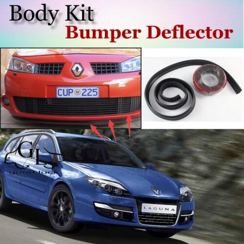 Bumper Lip Deflector Lips For Renault Laguna Front Spoiler Skirt For TopGear Fans Tuning Car View / Body Kit / Strip