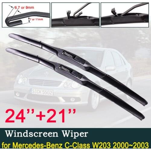 For Mercedes-Benz C-Class C32 W203 2000~2003 2001 2002 Front Window Windscreen Windshield Wipers Car Wiper Blade Car Accessories