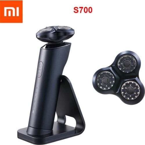New Xiaomi Mijia S700 Electric Shaver Razor Beard Machine for Men Dry Wet Beard with Cutter Heads Trimmer Rechargeable MI Xiami