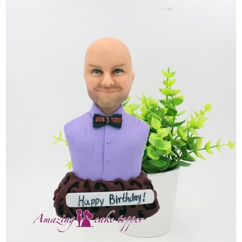 2019 AMAZING CAKE TOPPER Uniform handsome guy Toys Custom Polymer Clay Figure From Pictures