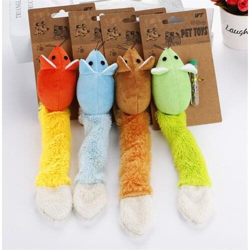 Catnip Plush Cat Toy Soft Cats Cats Mouse Funny Mice Toys Training For Solid Game Interactive Supplies Toy Cat Pet Kitten