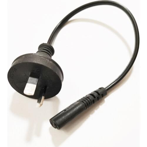 SAA 2Pin Male to IEC 320 C7 Female Power Adapter Cable For Notebook About 20CM/Free Shipping/2PCS