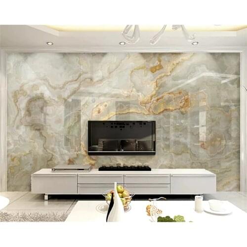 Beibehang Custom silky wallpaper fashion classic blue abstract ink landscape stone TV background wall papers home decor tapety