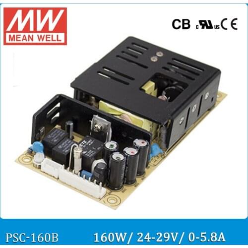 Original Meanwell PSC-160B 160W 24~29V 0~5.8A security power supply battery charger(UPS function) PCB type