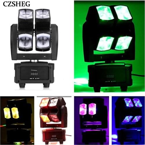 Hot Selling Led Professional Stage Light Dmx 8X10W Rgbw 4 in 1 Moving Head Dj Party Club Disco Stage Performance