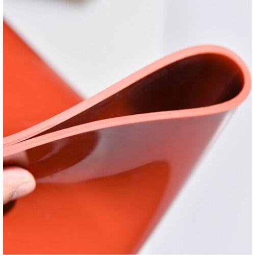 Silicone Rubber Sheet Red Black Translucent Plate Mat High Temperature Resistance 1mm 2mm 3mm 4mm 5mm 500x500mm Silikon Rubber
