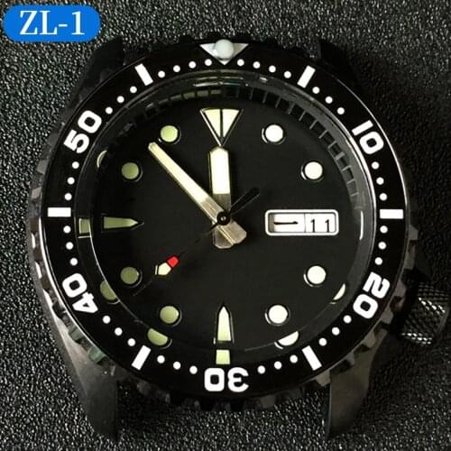 Luminous Flat ceramic bezel insert 38*31.5mm Luminous pip at 12 For Seiko SKX007 SKX009 watch parts