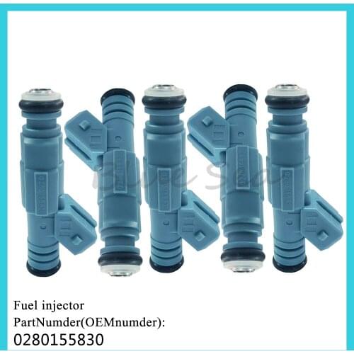 X5 0 280 155 830 Fuel injector For Bosch 1999-2004 Volvo TURBO S70 V70 2.3 2.4 0280155830