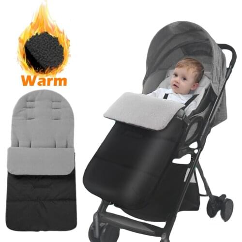 1-3Y Winter Spring Baby Infant Warm Fleece Sleeping Bag Kids Stroller Waterproof Socks Thick Newborn Foot Cover Pram Accessories