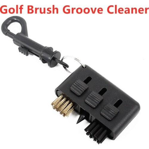 1PC New 3 in 1 Golf Brush Groove Cleaner Pocket Size Plastic Club Kit Tool with Golf Training Aids Golf Accessories