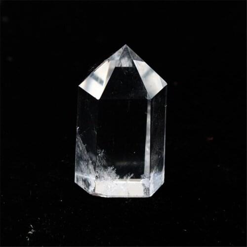 12pcs/lot Irregular Handwork Small Natural Clear Quartz Orgone Energy Healing Hexagonal Column 7Chakra Treat Crystal Stone Free