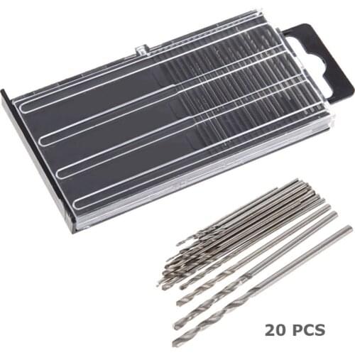 20pcs Tiny Micro HSS Twist Drill Bit Set 0.3mm-1.6mm Model Craft Precision Repair Tool For Jewellery Watch Electronics Dropship