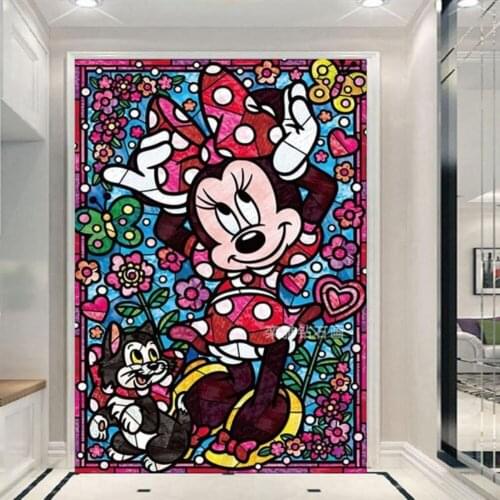Disney 5D Diamond Painting Mickey Mouse and Minnie Diamond Embroidery Full Square Round Mosaic Pictures Home Decoration