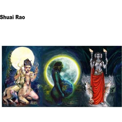 Large size 5d diy diamond painting Abstract painting pregnant woman full diamond embroidery sale girl wolf and deer mosaic gift