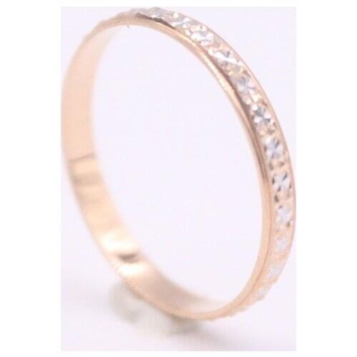 Au750 18K Rose Gold Ring For Women Real Gold Lucky Female Full Star Wedding Engagement Ring US 6