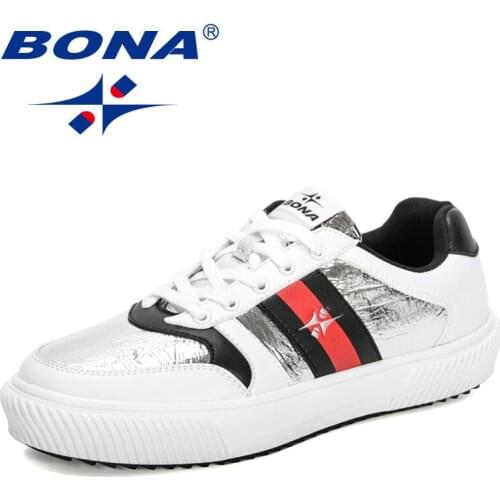 BONA 2021 New Designers Popular Sapato Masculino Walking Sneakers Krasovki Light Men Shoes Leisure Footwear Zapatillas Hombre