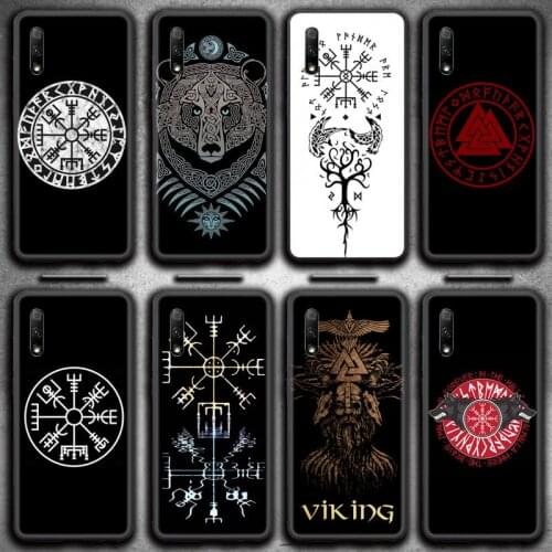Viking Vegvisir Odin Nordic Phone Case for Huawei Honor 30 20 10 9 8 8x 8c v30 Lite view 7A pro