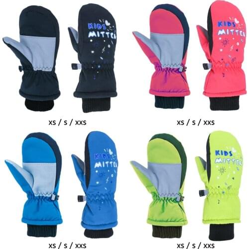 Kids Boy Girl Winter Warm Gloves Ski Windproof Thermal Snow Outdoor Mittens