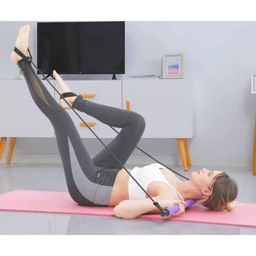Yoga Pilates Bar Resistance Bar Bodybuilding Fitness Tube Yoga Stretch Exercise Bar Home Fitness Yoga Resistance Band