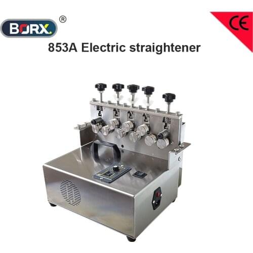 Electric wire harness straightener computerized wire stripping machine feed wheels wire rolling device