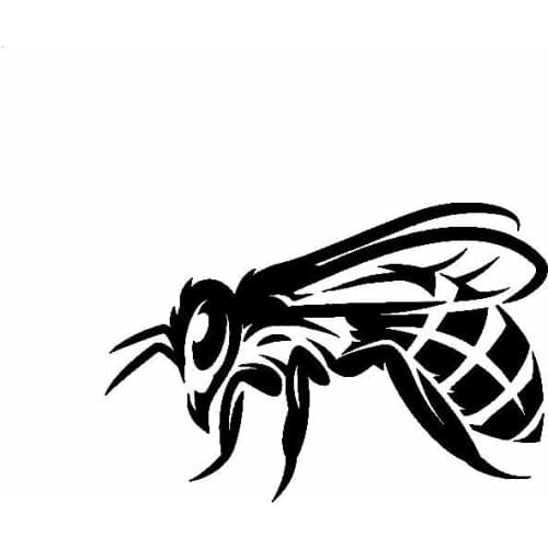 Hot personality Original Beautiful Delicate Honey Stick Bee car Stickers waterproof Sunscreen KK Vinyl Decals PVC 13cm x 10cm