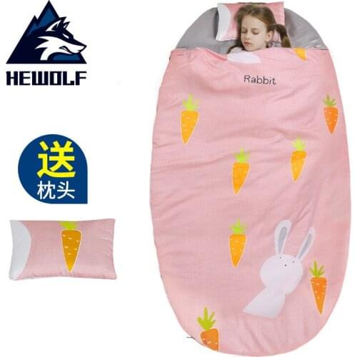 Outdoor Camping Indoor Cute Cartoon Kick-proof Childrens Sleeping Bag Thickened In Spring Summer Autumn and Winter