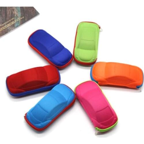 Fashion Children Car Shaped Glasses Case Cute Glasses Strage Bag Box Cases Kids Sunglasses Cases Automobile Styling Eyewear Box