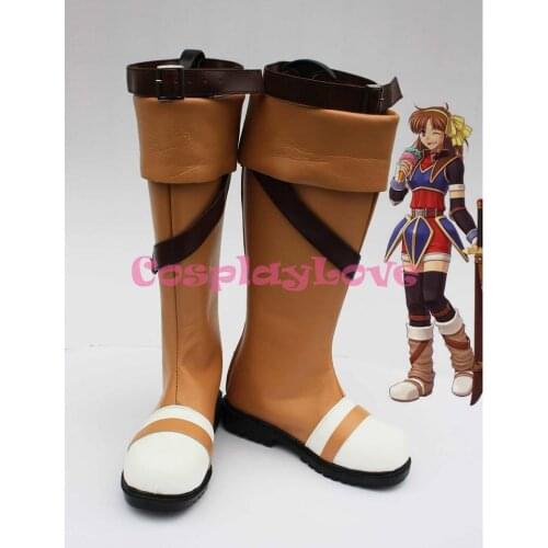 The Legend of Heroes: Trails in the Sky Anelace Elfead Cosplay Shoes Boots Hand Made Custom-made For Halloween