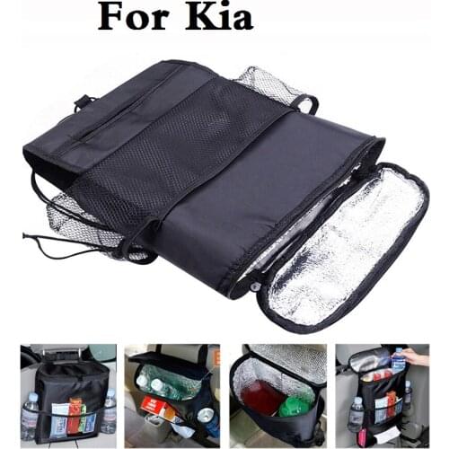 Auto Seat Organizer Cooler Multi Pocket Bag For Kia Opirus Optima Picanto Pride Quoris Rio Sorento Soul Spectra Sportage Venga