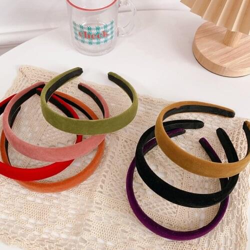 New Thin sponge velvet hairbands girls headbands ladys headwear hair accessories