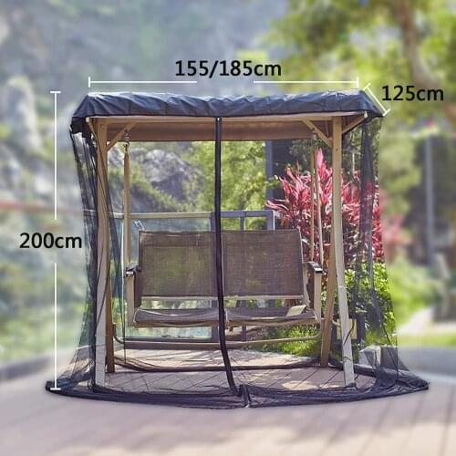 Balcony Swing Cover Mosquito Netting,Zippered Mesh Enclosure Cover Screen,Patio Table Umbrella Garden Deck Furniture