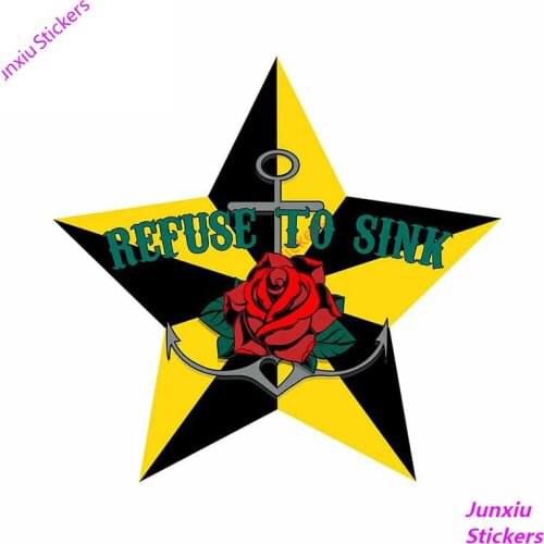 Refuse To Sink Car Stickers Fine Personality for Bumper Window Laptop Motorcycle Scratch-Proof Silhouette Decoration KK13*13cm