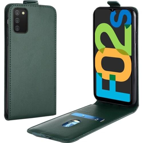 Flip Up and Down Leather Case for Samsung Galaxy F02s Case SM-E025FDS 6.5''Vertical Cover for Galaxy F 02s Case Phone Bag