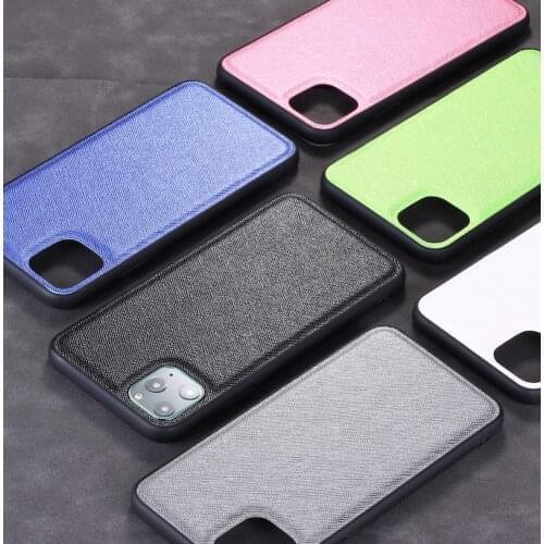 Saffiano Smooth Touch Leather Case Silicone Phone Cases For iPhone 11 Pro X XS Max XR 7Plus 8Plus 6S Funda Coque