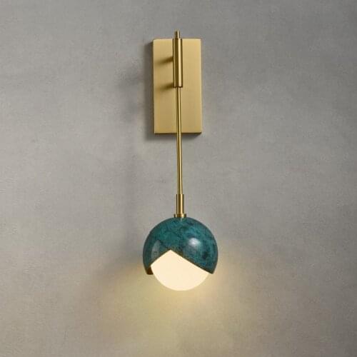 Modern Bedside wall lamp luxury bedroom wall sconces led hotel aisleLiving Room Decoration wall lights personality copper lamps