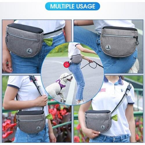 Dog Treat Pouch Pet Dog Training Bag Portable Treat Snack Bag Outdoor Feed Storage Pouch Food Reward Waist Bags