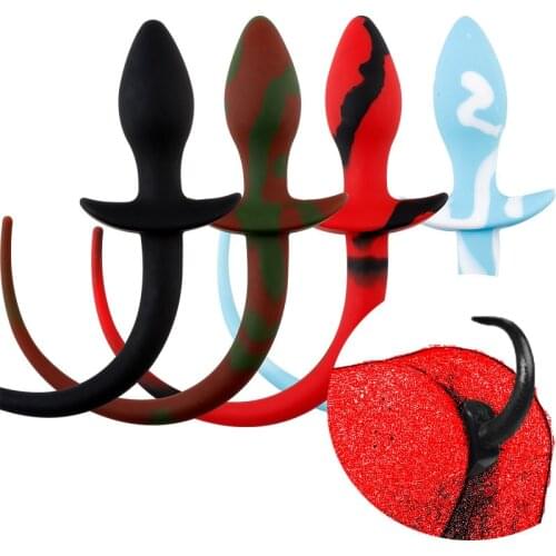 Pig tail silicone Butt plug sex toy adult product for woman,anal plug dog tails Slave cosplay submisson piggy girl Puppy Play